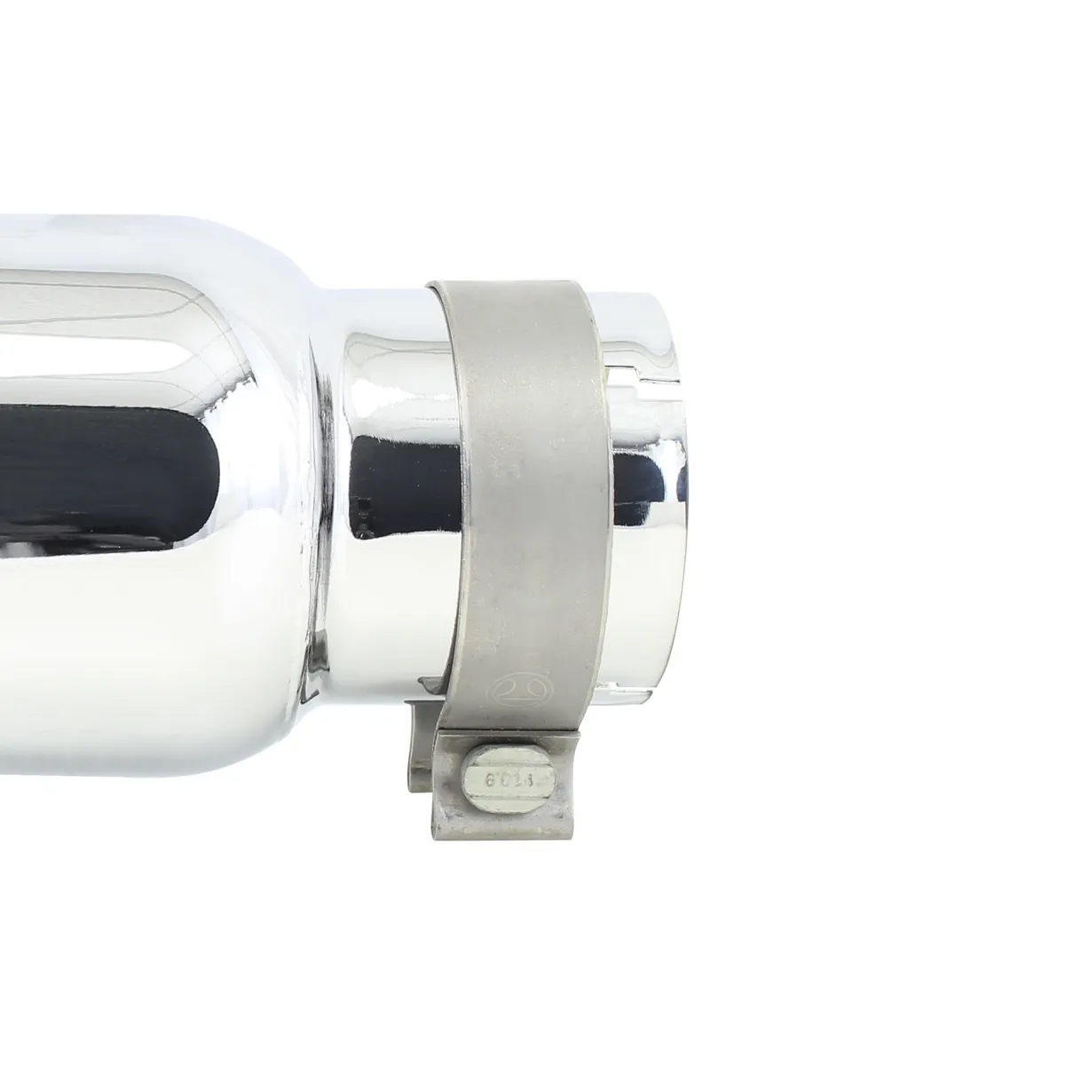 5in od x 14in For 3 1/2in Inlet Chromed Stainless Steel Clamp Style Exhaust Tip product image