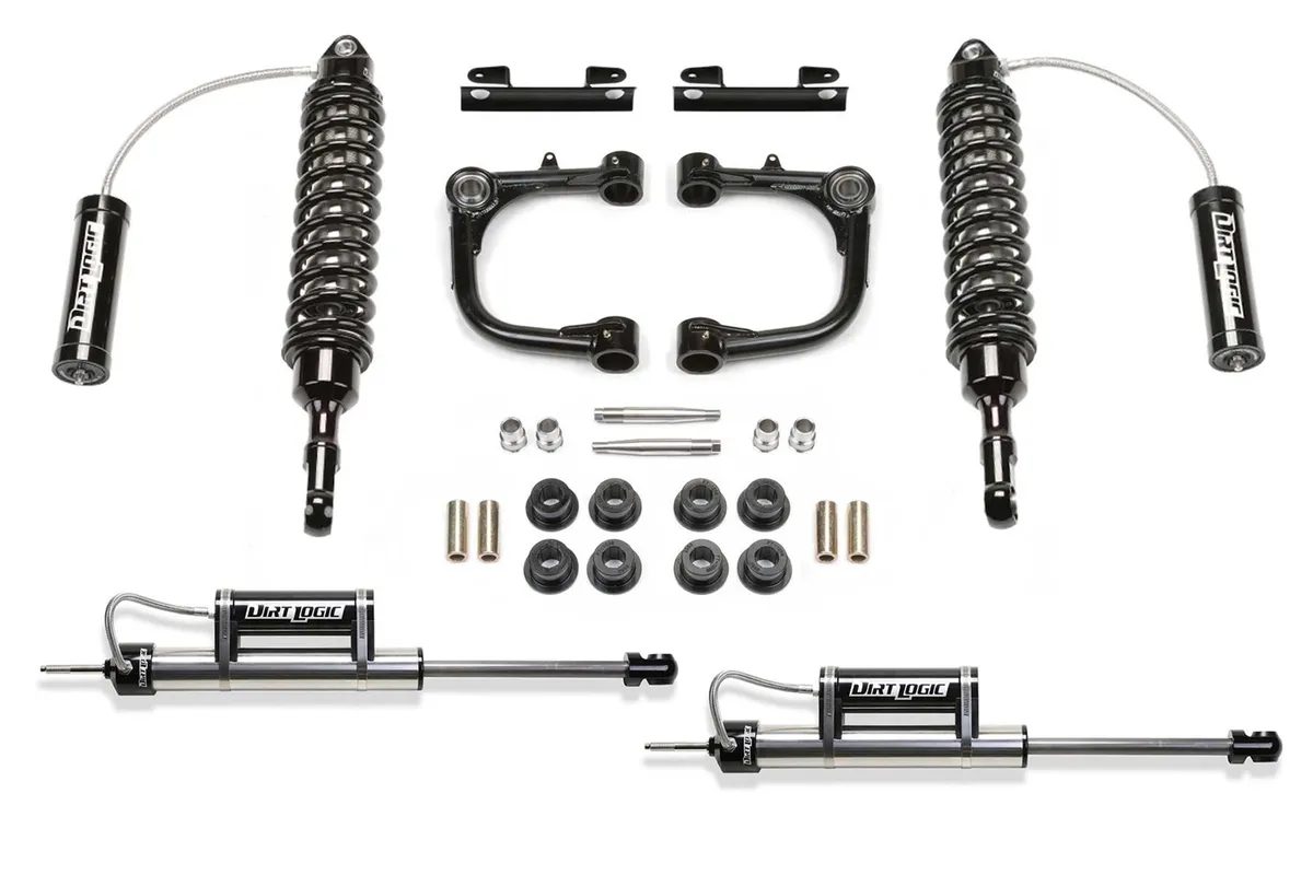 Uniball Control Arm Lift System; 3 in. Lift; Incl. Uniball Upper Control Arms System; Front Dirt Logic SS 2.5 Resi Coilovers; Rear Dirt Logic SS Resi Shocks; product image