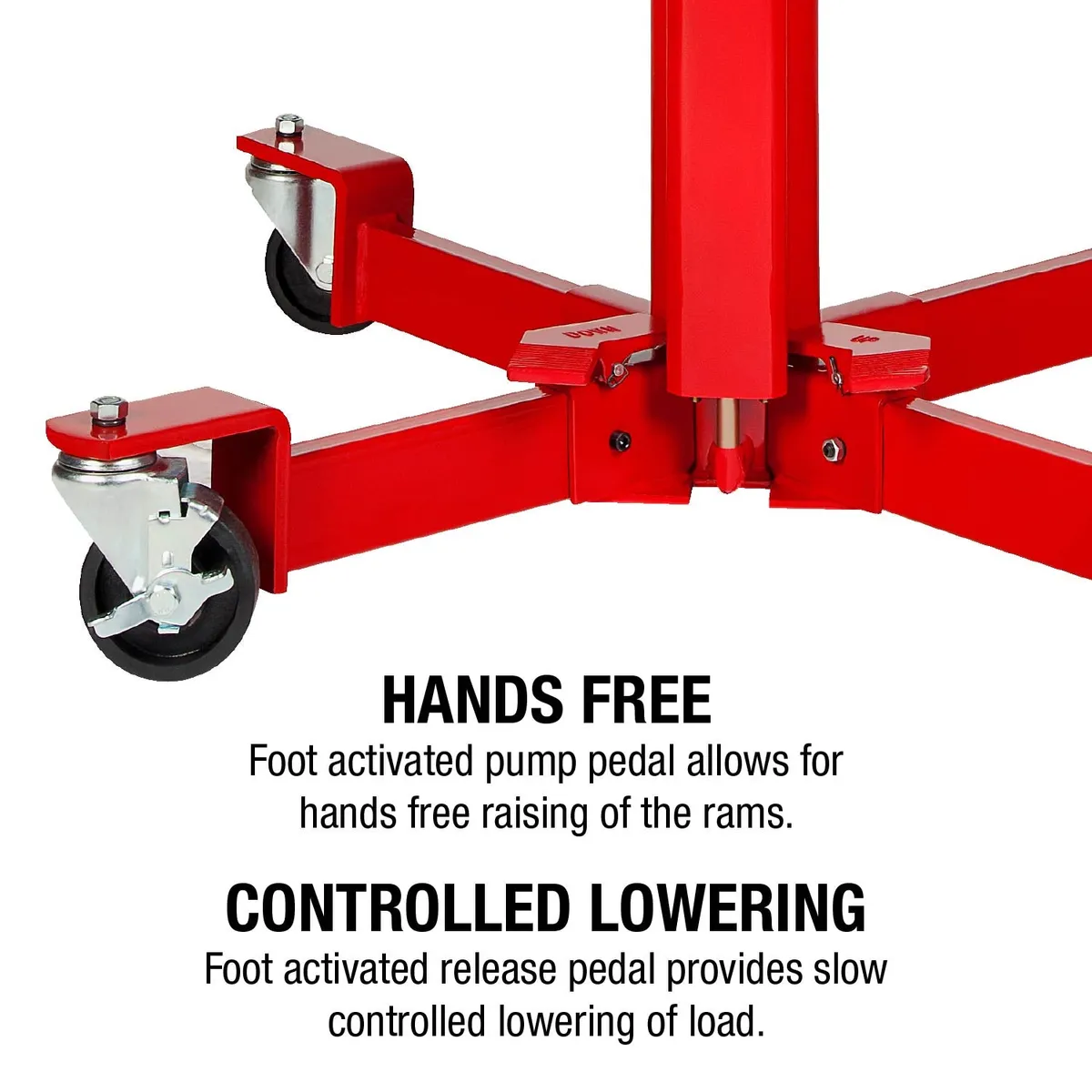 1000-Pound Air And Hydraulic Telescopic Transmission Jack product image