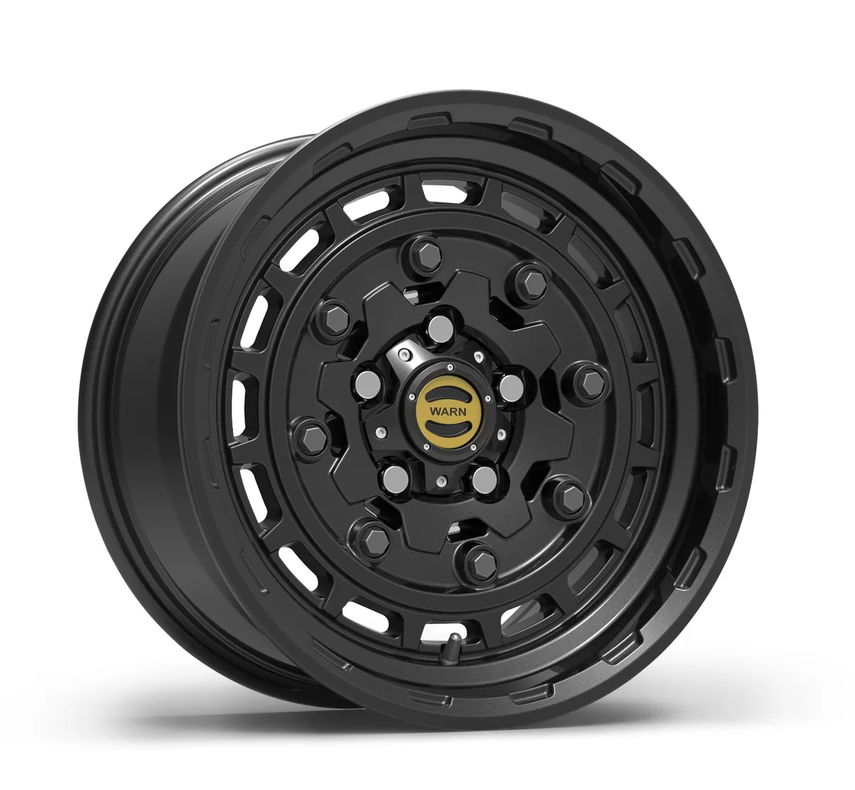 Warn - Warn Epic Jackhammer Wheel in Black; 17x8.5 Diameter, 5x5 (5x127) Bolt Pattern, 0 Offset Perfect For Jeep Wrangler Jk, Jl, And JT Fitments product image