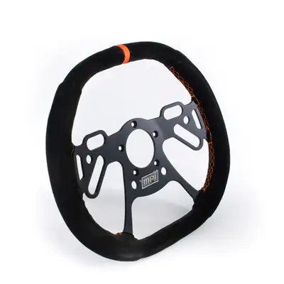 MPI USA Steering Wheel Drag Race 13in Square Frame Black
