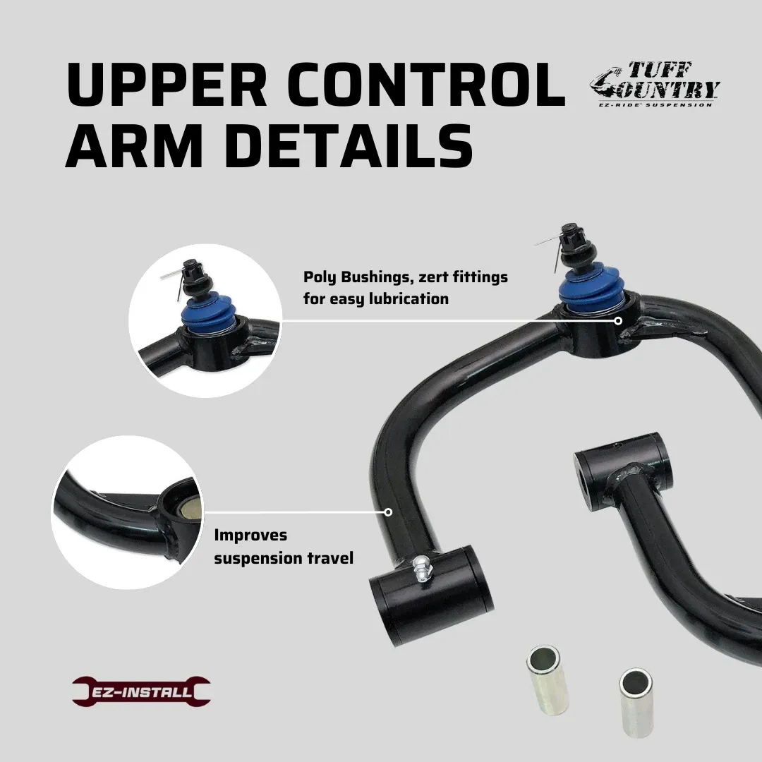 Upper Control Arms 05-19 Toyota Tacoma 4x4 & PreRunner 03-19 4Runner 07-14 FJ Cruiser Excludes TRD Pro Tuff Country product image