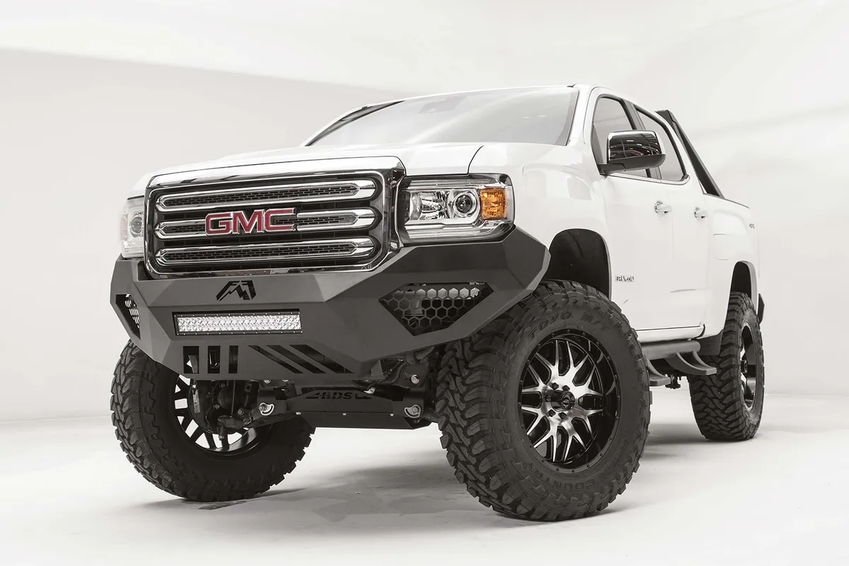 Vengeance Front Bumper; 2 Stage Black Powder Coated; No Guard; product image