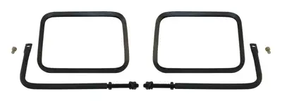 Crown Automotive Jeep Replacement Safari Mirror Set 2007-2015 JK Wrangler; 1997-2006 TJ Wrangler; 1987-1995 YJ Wrangler; 1976-1983 CJ-5; 1976-1986 CJ-7; 1981-1986 CJ-8;