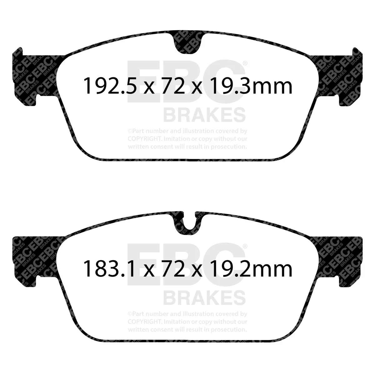 EBC Brakes S1 Kits Ultimax 2 and RK Rotors; Front; FMSI Pad No. D1636; Vented; 5 Bolt Holes; 375mm Dia.; 54mm Height; 36mm Thick; 67mm Center Hole Dia.;