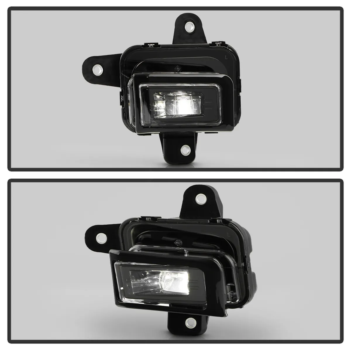( Spyder ) Gmc Sierra 1500 2023-2025 ( do Not Fit 2500/3500 Models ) OEM Style Full LED Fog Light W/Universa Switch- Clear product image