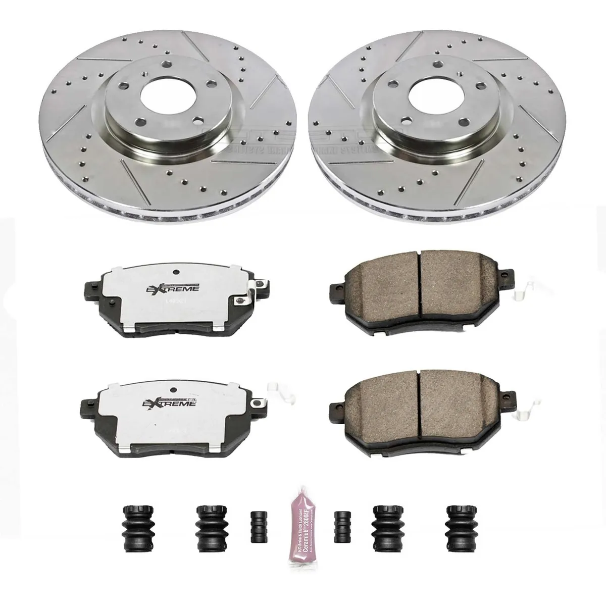 Z26 Street Warrior Upgrade Kit: Drilled/Slotted Rotors; Carbon-Fiber Ceramic Pads W/Hardware product image