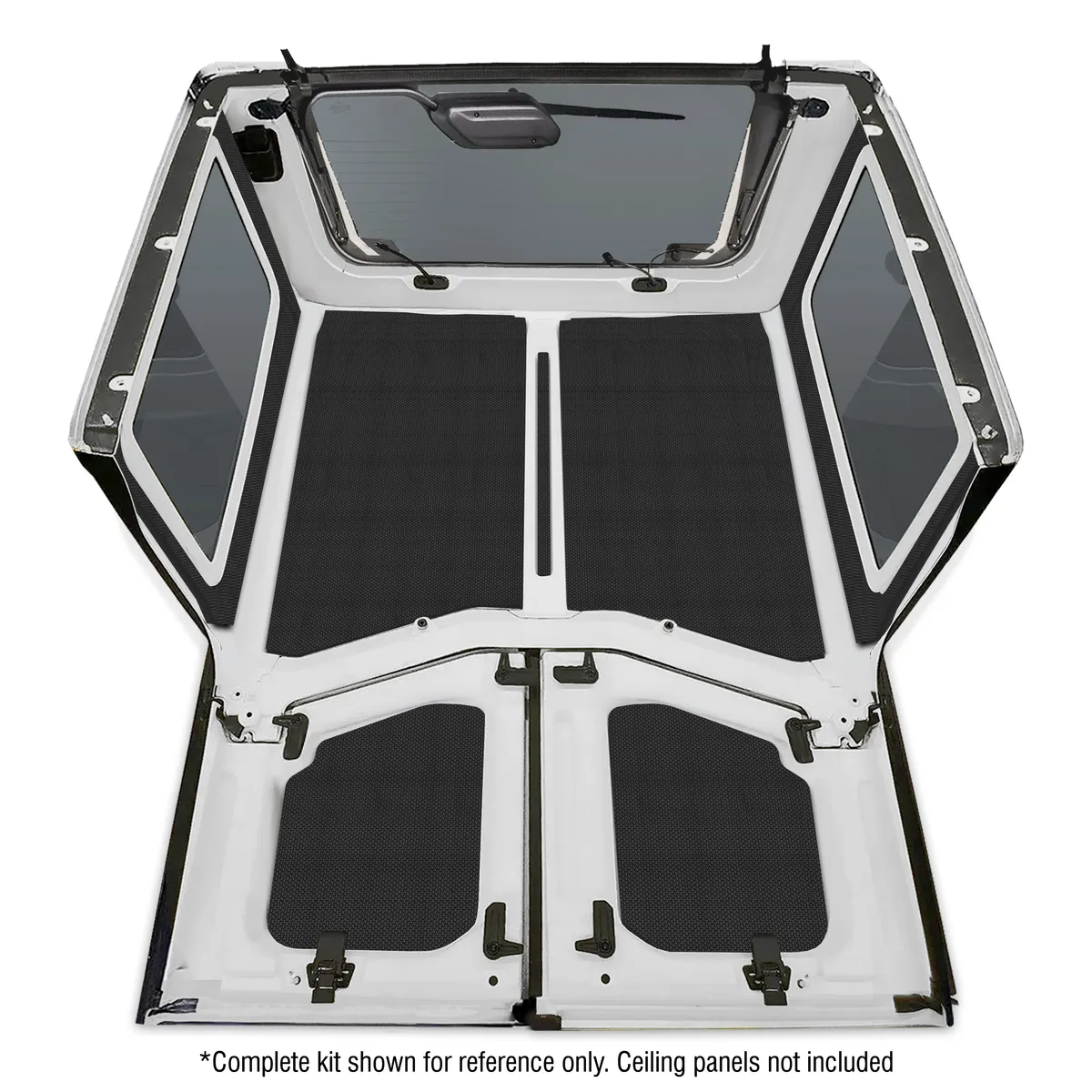 DEI Sound Deadening Side Window Kit JL Sound Deadening Side Window Kit - 2019-UP 2 Dr - 2-pc Orig. Finish - Black product image