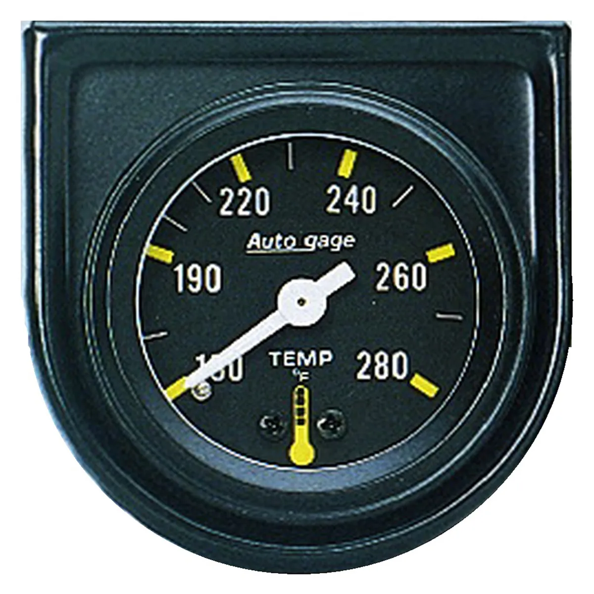 Gauge Console, Water Temp, 1.5", 280?F, Mech, Blk Dial, Blk Bezel, AutoGage product image