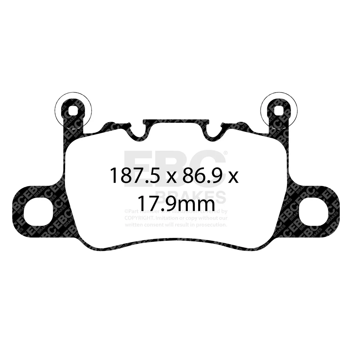 EBC Yellowstuff Full Vehicle Kit; Front and Rear; FMSI Pad No. D1741/D1740; Vented; 5/5 Bolt Front/Rear; 380/380mm Dia.; 69/74mm Height; 34/30mm Thick; product image