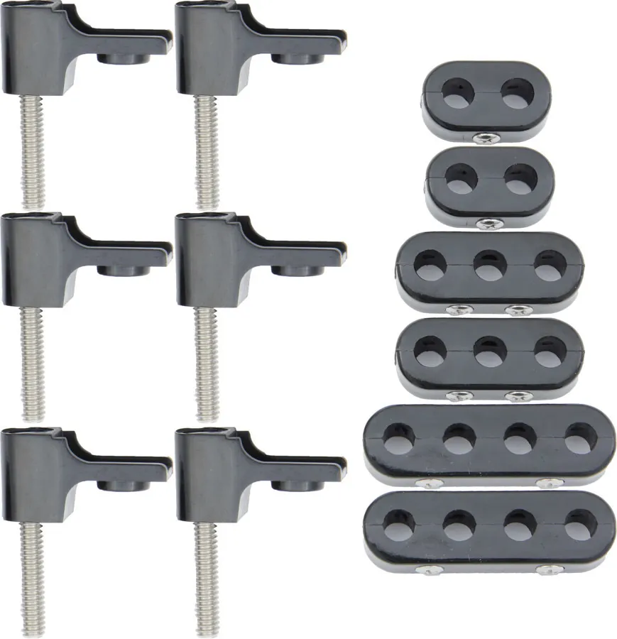 Taylor Cable Taylor Cable 7-8mm Horizontal Wire Loom Kit Black