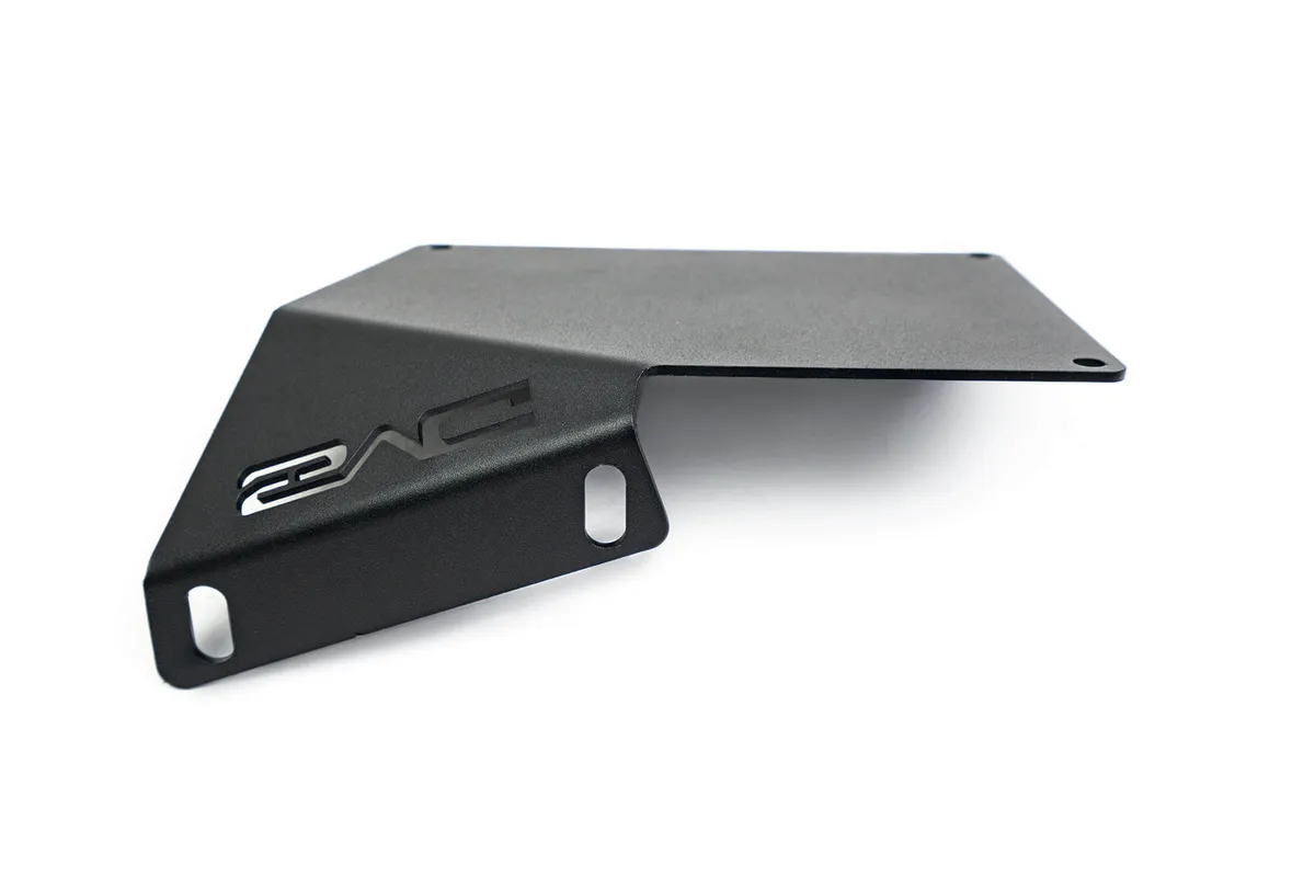 21c Bronco Factory Front Bumper Steel License Relocation Bracket Driver Side Mount no Drill Install product image