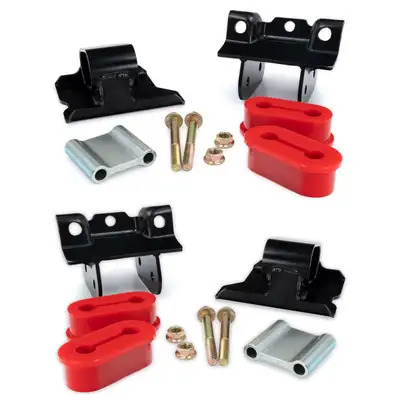 Pacific Performance Engineering Engine Mount Kit with High-Performance Silicone Bushings - 01-10 GM 6.6L Duramax - 70 Hardness
