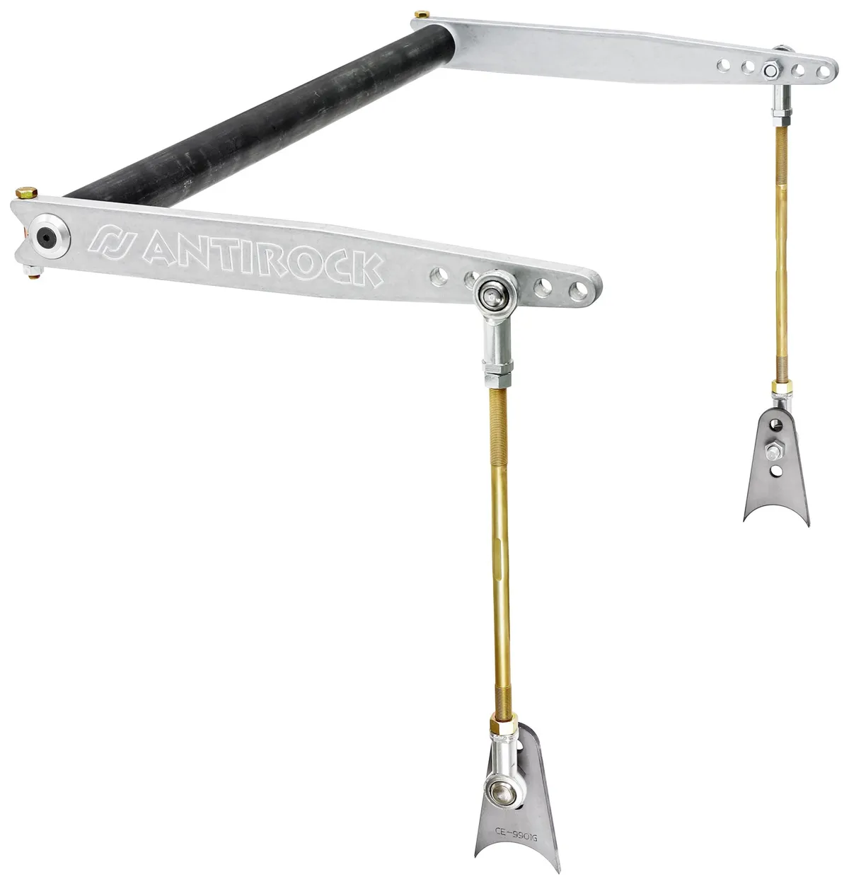 Antirock Sway Bar Kit Universal 50 Inch x 1 Inch Bar 18 Inch Aluminum Arms RockJock 4x4 product image