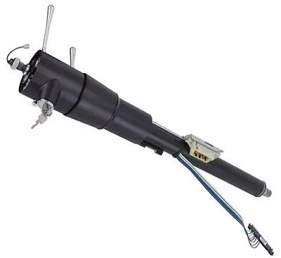 Flaming River Floorshift Column 7986 Jeep CJ Key Column Black Powdercoat