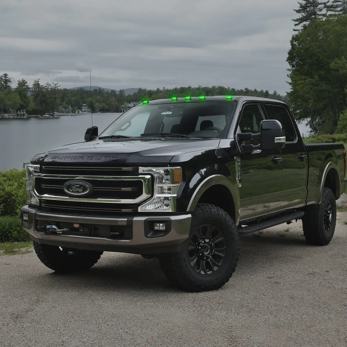 Ford 17-25 Super Duty 5-Piece Ultra Bright RGB Multi-Colored LED Cab Roof Lights Bluetooth App (Fresh Install: For Models That Did Not Come With Factory Cab Lights) - Multiple Lens product image