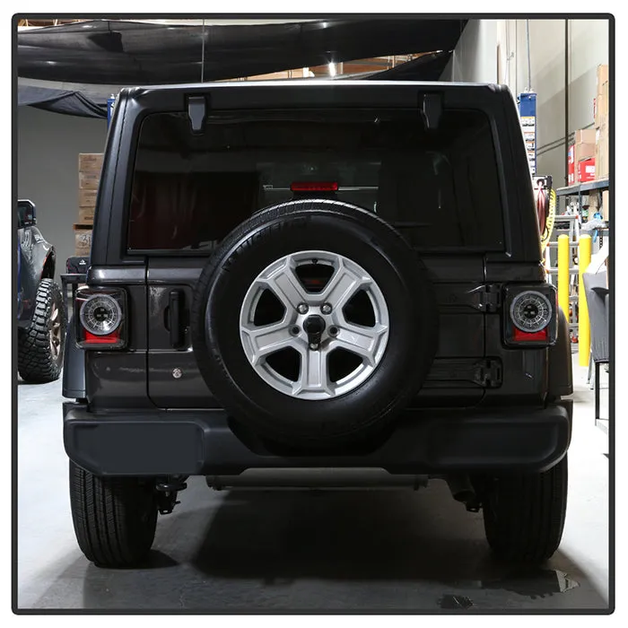 ( Spyder ) Jeep Wrangler 2019 - 2020 Full LED Tail Light - Sequential Turn Signal - Black product image