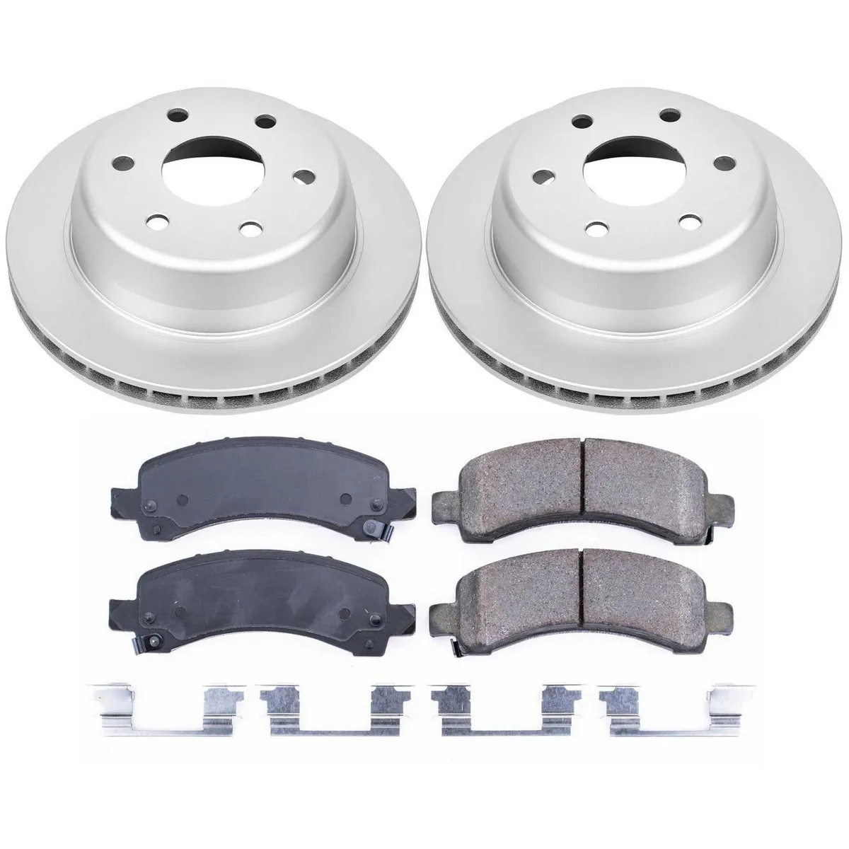 Z17 Geomet Coated Rotor Kit: Genuine Geomet Fully Coated Rotors; Ceramic Pads W/Hardware product image