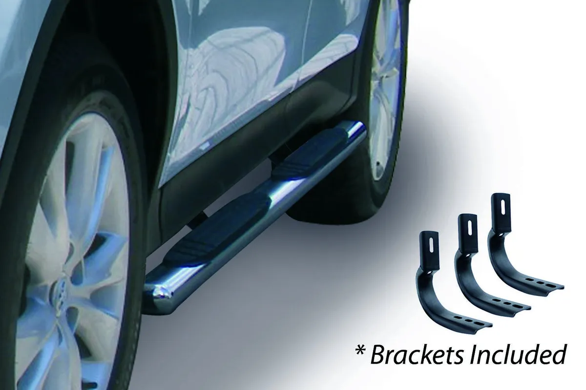 Go Rhino 684404580PS - 4 OE Xtreme SideSteps With Mounting Bracket Kit - Polished Stainless Steel product image