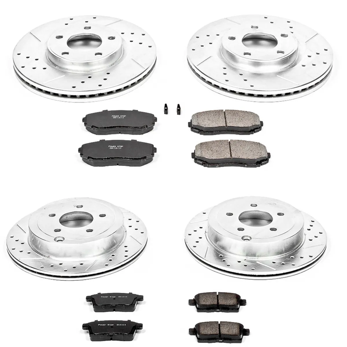 Z23 Evolution Sport Upgrade Kit: Drilled/Slotted Rotors; Carbon-Fiber Ceramic Pads W/Hardware product image