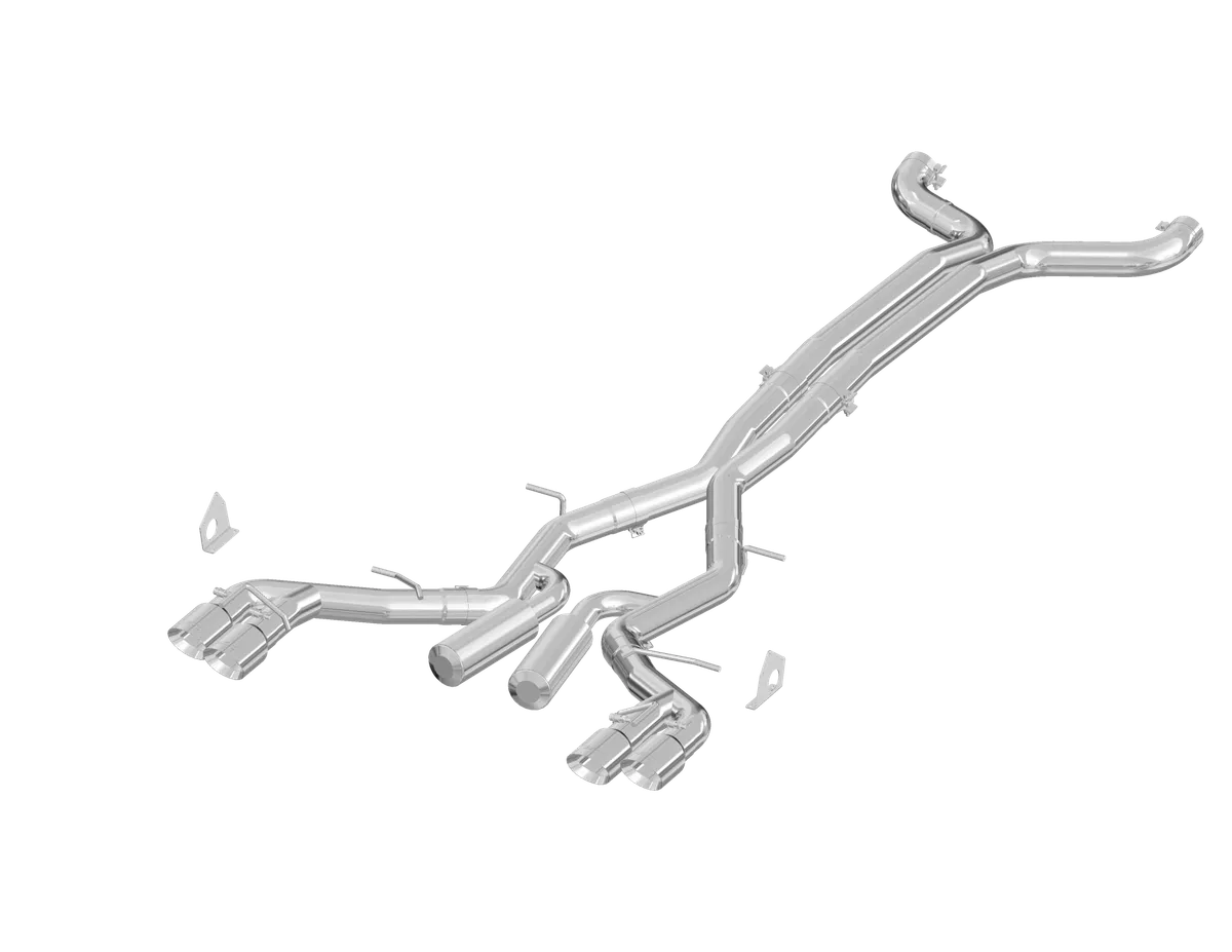 3 Inch Dual Cat Back Exhaust System Quad Tips T409 Stainless Steel Race Version For 16-24 Chevrolet Camaro, V8 6.2L 6 Speed Coupe Only 17-24 Chevrolet Camaro ZL1- Coupe Only MBRP product image