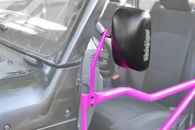 Steinjager Doors 2019 to Present Mirror Legs to Fit Tube Doors Hot Pink