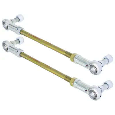 aFe Power Adjustable Sway Bar End Link Kit (12 1/2 Inch Long Rods w/ Heims and Jam Nuts pair) RockJock 4X4
