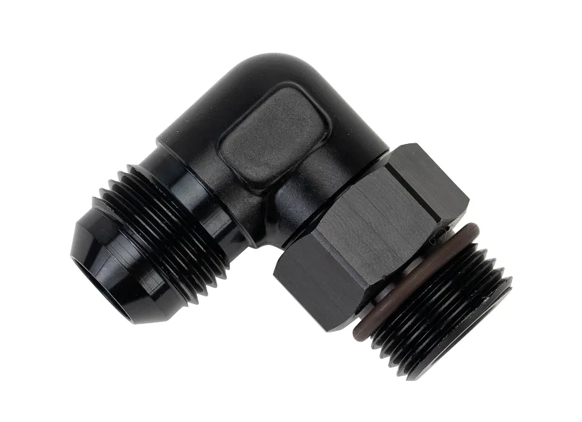 Aluminum Swivel Fitting 90° 7/8-14 UNF x -10AN Male product image