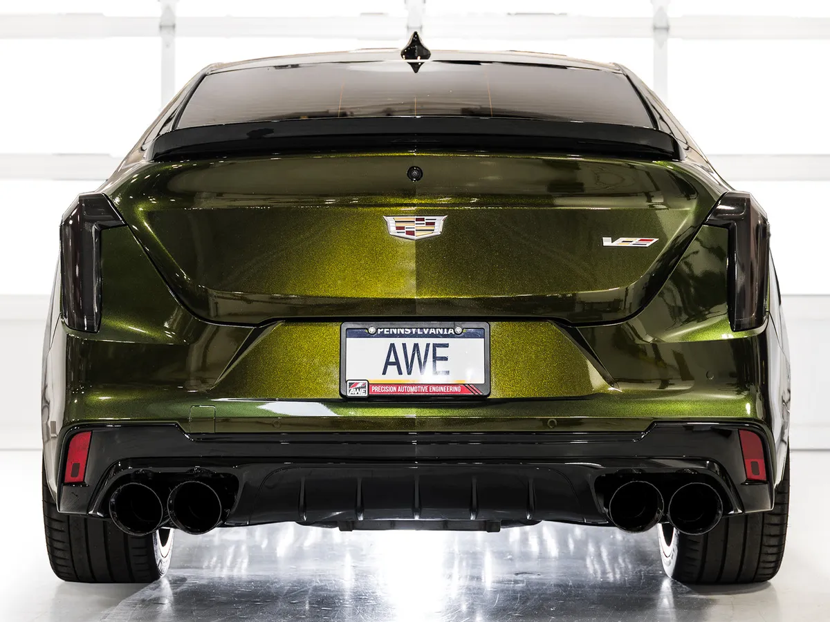 AWE SwitchPath Exhaust for Cadillac CT4-V Blackwing - Chrome Silver Tips - 3025-42436 product image