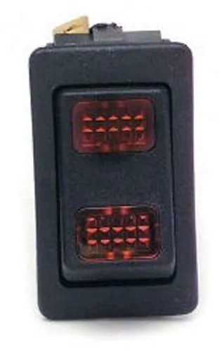 Painless Wiring Rocker Switch; On/Off; Amber Light;