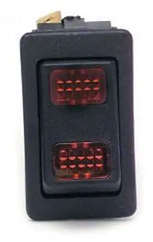 Painless Wiring Rocker Switch; On/Off; Amber Light;