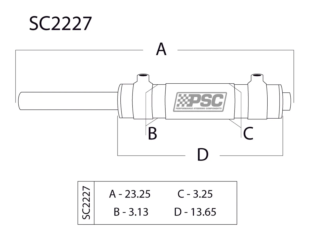 Double Ended Xd Steering Cylinder Kit For Full Hydraulic Steering Systems product image