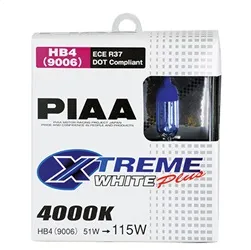 9006/HB4 Xtreme White Plus Replacement Bulb; 51W115W; 4000K; Twin Pack; product image