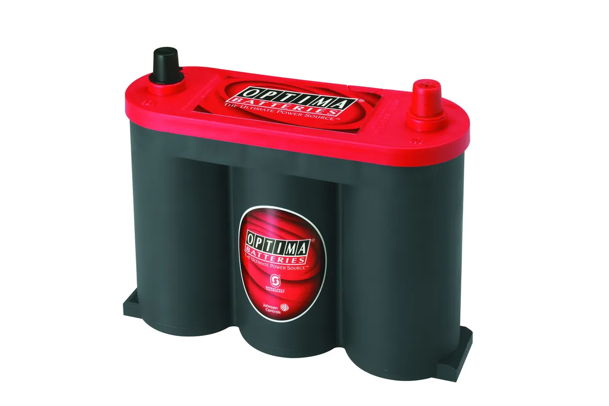 RedTop® Battery; UNBOXED; Group 6V; Cold Crank Amps 800; Crank Amps 1000; Reserve Capacity 100; Ampere Hour 50; Top Terminal; L-10 in.; W-3 9/16 in.; H-8 1/8 in.; product image