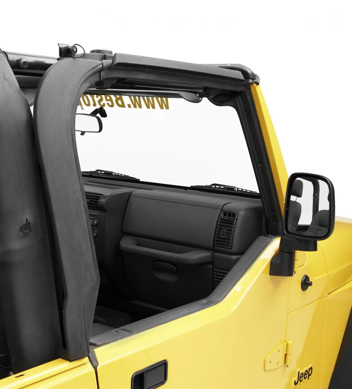 Black Door Surrounds Door Surrounds Set, factory replacement Jeep 97-06 Wrangler; Set of 2 product image