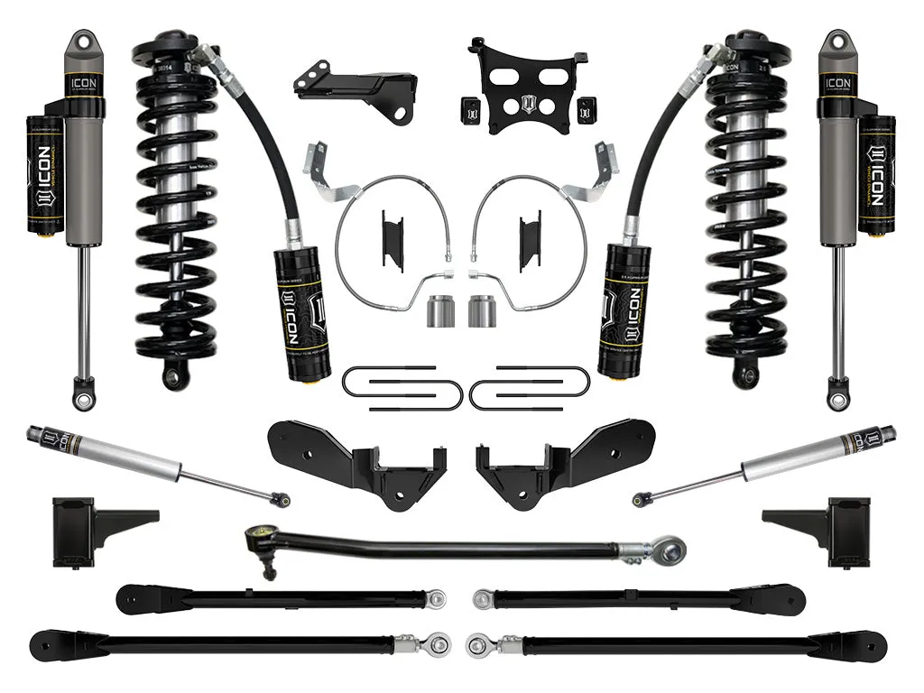 ICON Vehicle Dynamics ICON 2023-2025 Ford F-250/F-350 Super Duty 4WD, 4-5.5" Lift, Stage 6 Coilover Conversion System