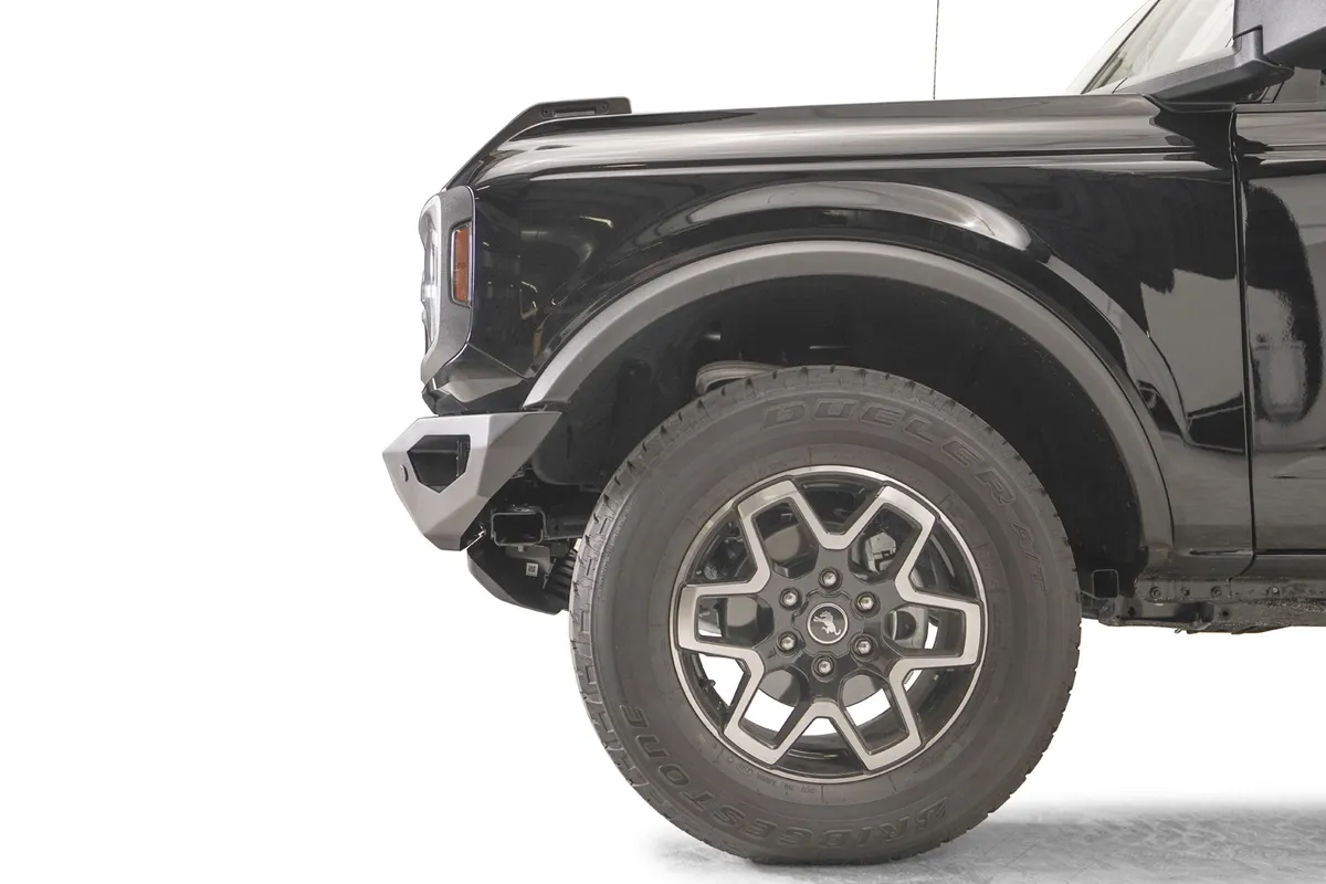 Vengeance Front Bumper; w/No Guard; 2 Stage Matte Black Powder Coat; product image