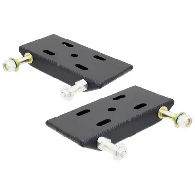 aFe Power HD Leaf Spring Plates For Use w/2 1/2 Inch Springs 87-95 Wrangler YJ Front Includes Shock and Sway Bar Mounts Pair RockJock 4x4