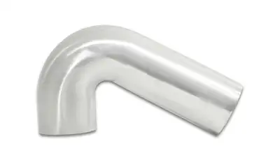 Vibrant Performance 120 Degree Tight Radius Aluminum Bend; 2.5 in. Tube OD; 1.75 in. Centerline Radius; 5x1.5 in. Leg Length From Tangent; 2mm in. Wall Thickness; Brushed;