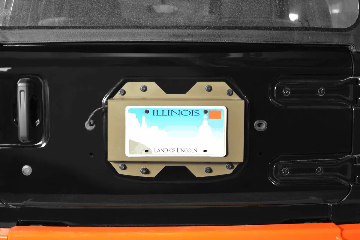 Steinjager Exterior Accessories 2018 to Present License Plate Brackets Military Beige