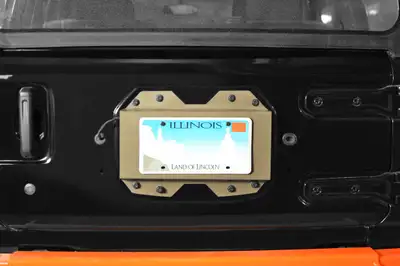 Steinjager Exterior Accessories 2018 to Present License Plate Brackets Military Beige