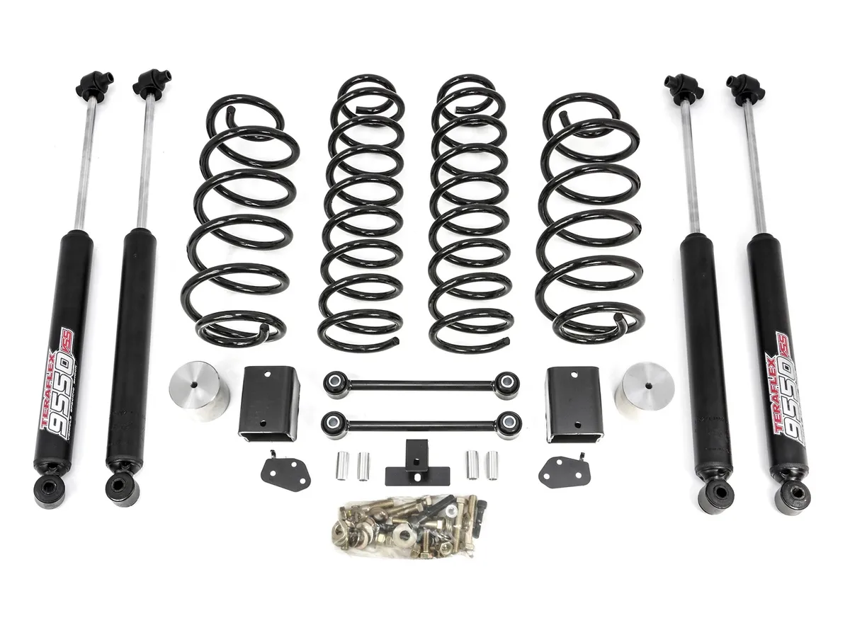 Coil Spring Lift Kit with Teraflex 9550 Shocks 2.5ft. Rubicon; 3.5ft. Sahara/Sport product image