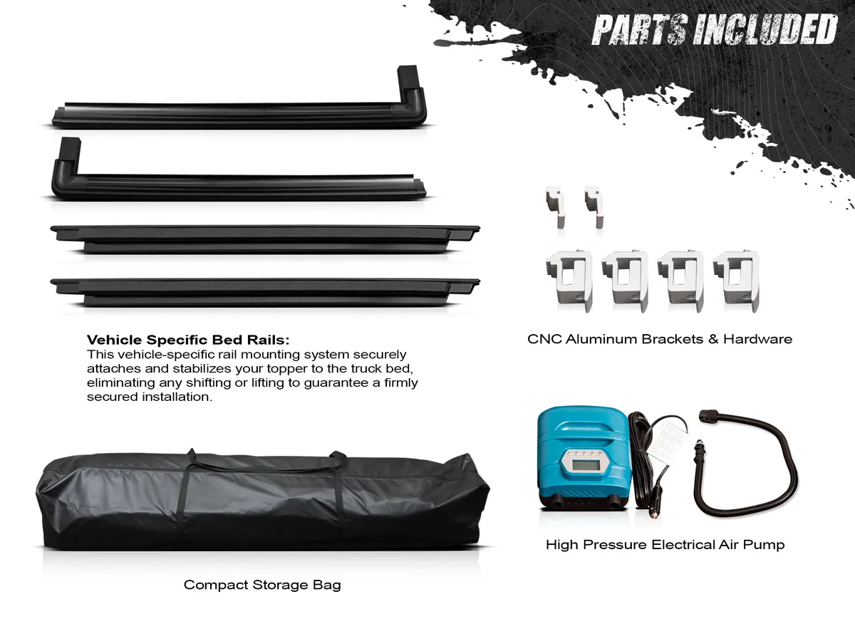 Armordillo 8724415 Armordillo 2020-2025 Jeep Gladiator CoveRex Inflatable Bed Topper - 5' Bed product image