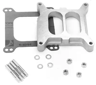 Edelbrock Edelbrock 8714 Carburetor Spacer #8714 Divided Center 1in Thick For 2-Plane Manifolds