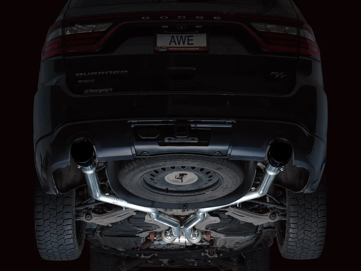 AWE Track Edition Exhaust for Dodge Durango 3.6 / 5.7 - Chrome Silver Tips product image