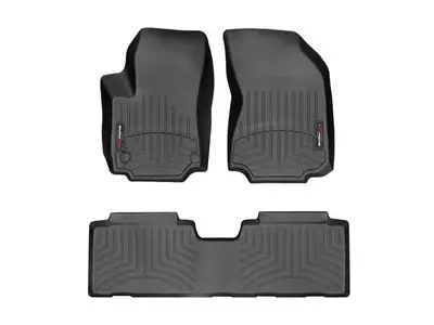 Weathertech WeatherTech 2018 - 2024 GMC Terrain / Terrain Denali Black Front and Rear Floorliners 4412341-4411762