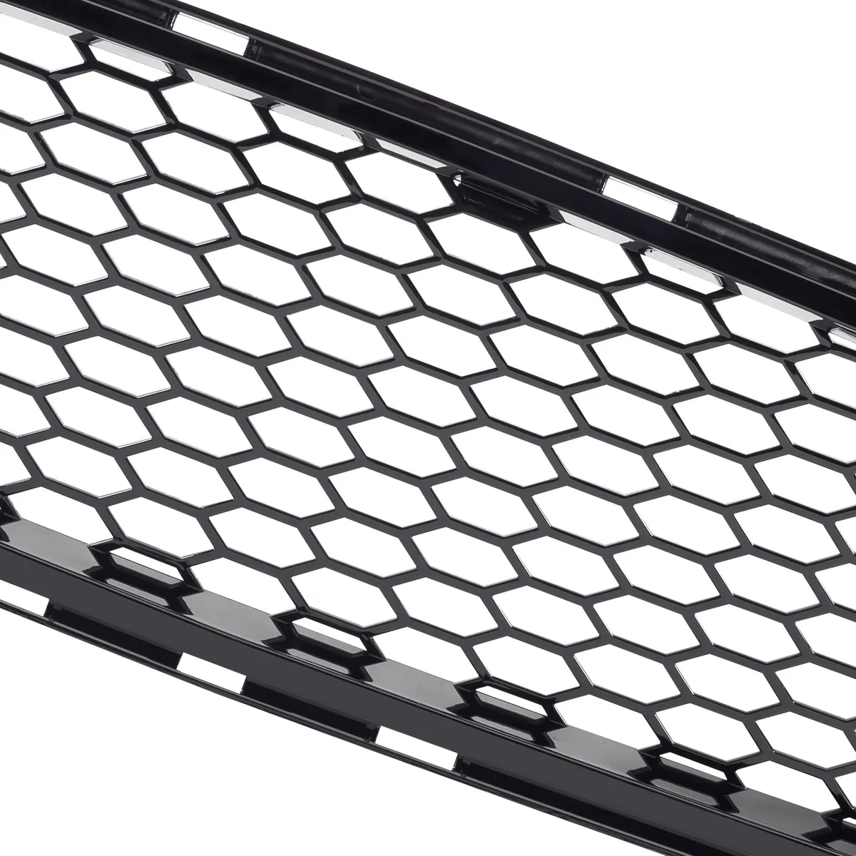 American Modified Amfmca00617 Mach 1 Style Upper Grille With LED DRL And Turn Signal - Glossy Black product image