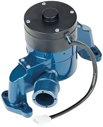 Proform Electric Engine Water Pump Aluminum Blue Powder Coat Fits SB Chevy Engines Proform