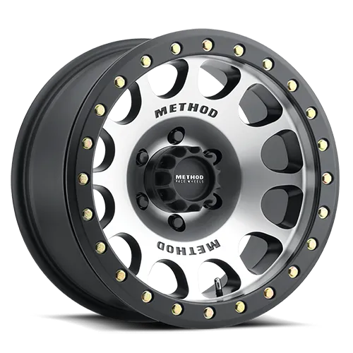 MR105 Beadlock Wheel 17x9.0 3.5in Backspace -38mm Offset 6x5.50 Bolt Pattern Standard Lug Hole Machined with Matte Black Ring. product image