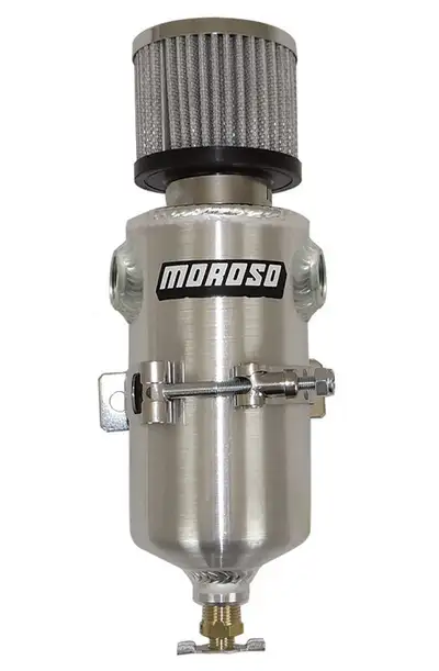 Moroso Alm. Breather Tank Kit 3-1/8 Dia x 11-1/2 AOL